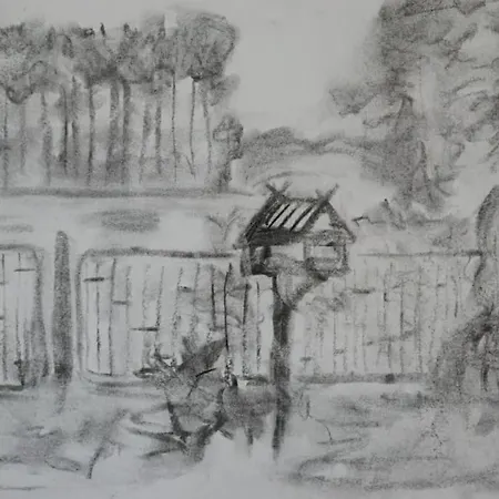 Flaemingpanorama - Laendliches Gartenhaus Mit Kamin Und Naturpanorama Tatil Evi Niedergorsdorf