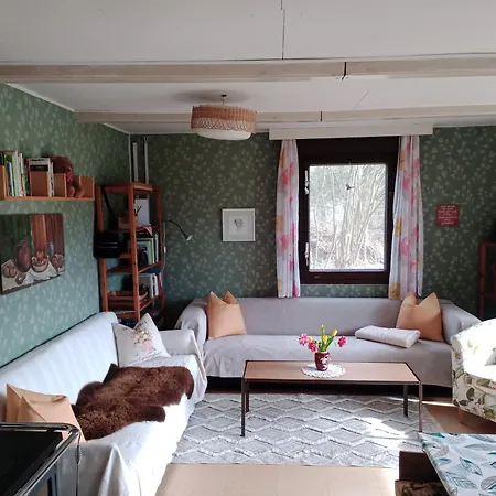 בית נופש Flaemingpanorama - Laendliches Gartenhaus Mit Kamin Und Naturpanorama Niedergorsdorf