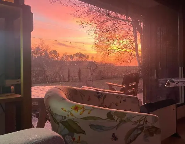 Flaemingpanorama - Laendliches Gartenhaus Mit Kamin Und Naturpanorama * Niedergorsdorf