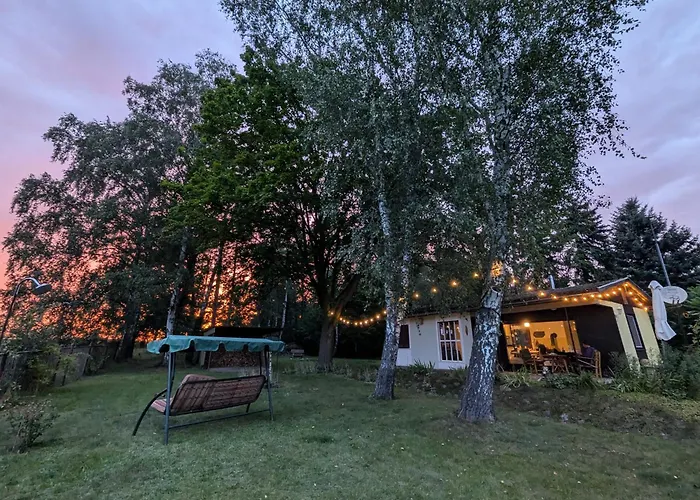 Flaemingpanorama - Laendliches Gartenhaus Mit Kamin Und Naturpanorama * Niedergorsdorf