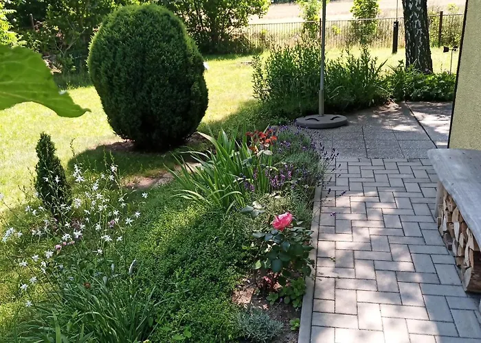 Hébergement de vacances Flaemingpanorama - Laendliches Gartenhaus Mit Kamin Und Naturpanorama Niedergorsdorf