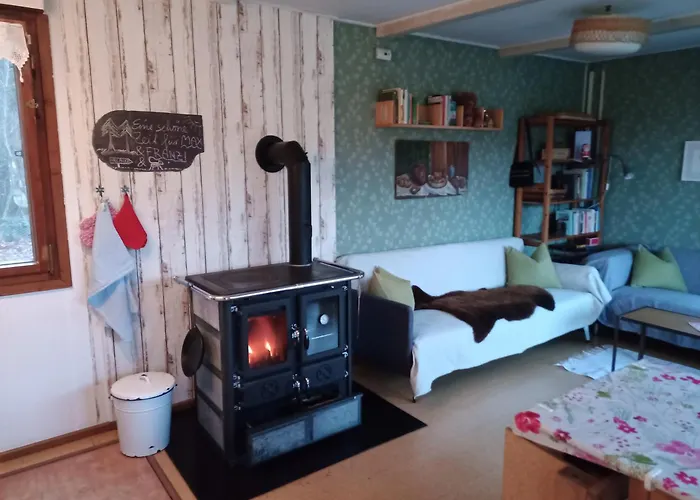 Flaemingpanorama - Laendliches Gartenhaus Mit Kamin Und Naturpanorama * Niedergorsdorf