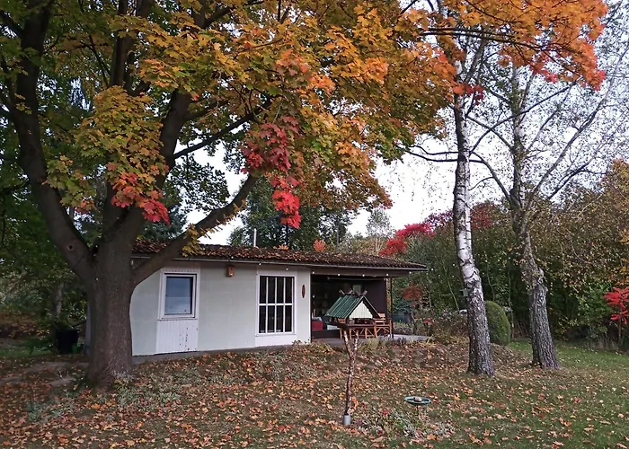 Flaemingpanorama - Laendliches Gartenhaus Mit Kamin Und Naturpanorama Niedergorsdorf