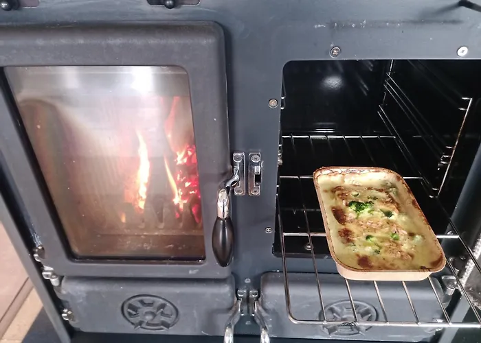 Hébergement de vacances Flaemingpanorama - Laendliches Gartenhaus Mit Kamin Und Naturpanorama Niedergorsdorf