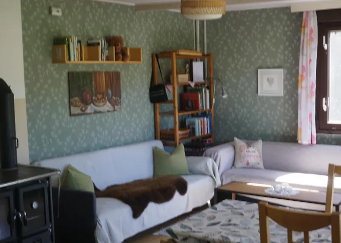 Hébergement de vacances Flaemingpanorama - Laendliches Gartenhaus Mit Kamin Und Naturpanorama